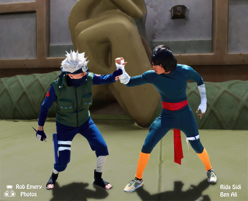 Kakashi tests Rock Lee